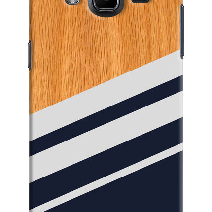 Blue and white wooden Samsung J2 2017 Hard Case Back Cover by Casekaro