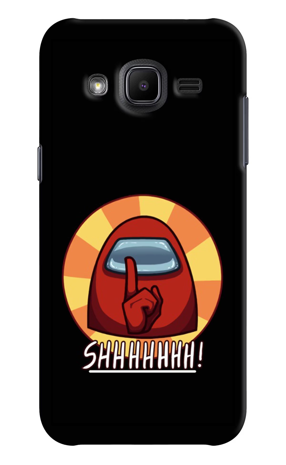 Among Us Shhh! Samsung J2 2017 Hard Case Back Cover by Casekaro