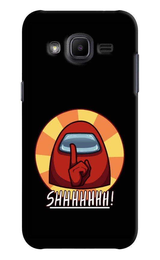 Among Us Shhh! Samsung J2 2017 Hard Case Back Cover by Casekaro
