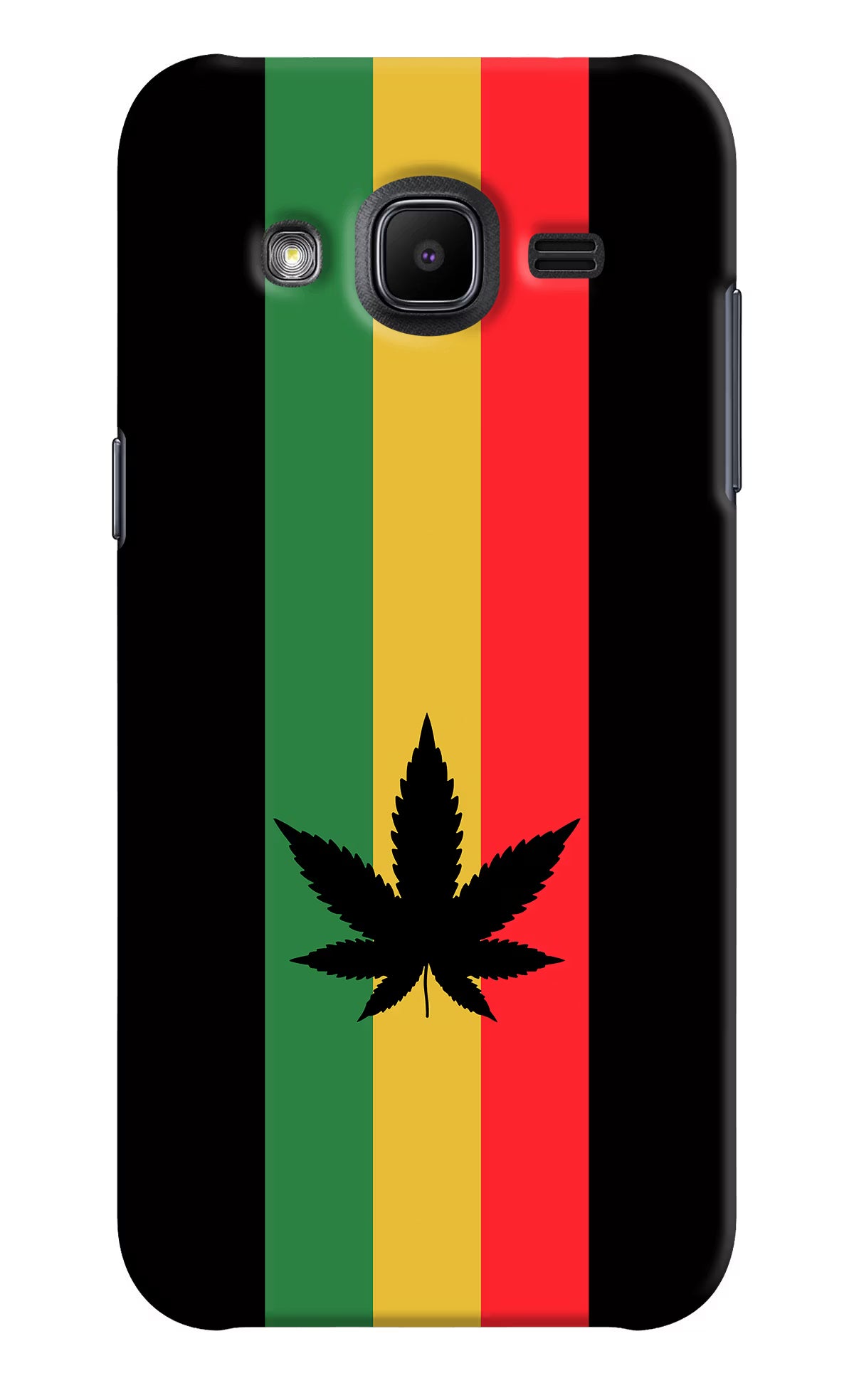 Weed Flag Samsung J2 2017 Hard Case Back Cover by Casekaro