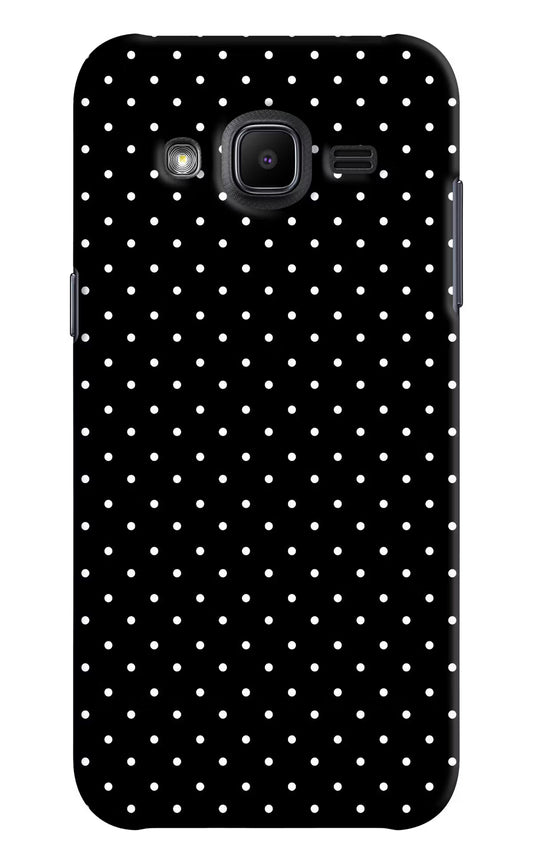 White Dots Samsung J2 2017 Hard Case Back Cover by Casekaro