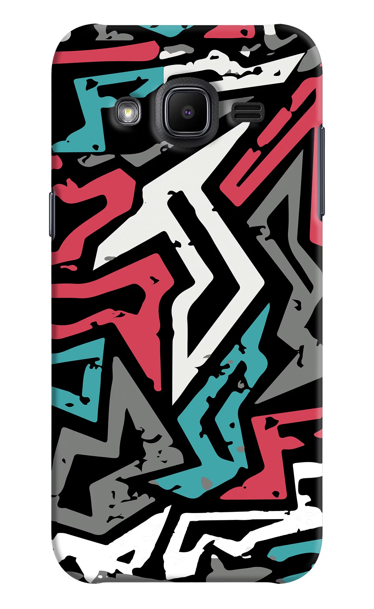 Geometric Graffiti Samsung J2 2017 Hard Case Back Cover by Casekaro