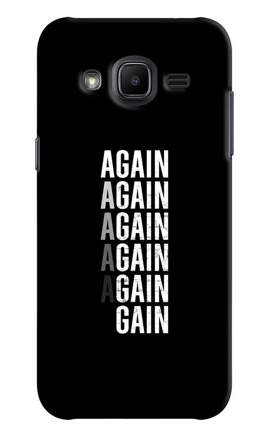 Again Again Gain Samsung J2 2017 Hard Case Back Cover by Casekaro