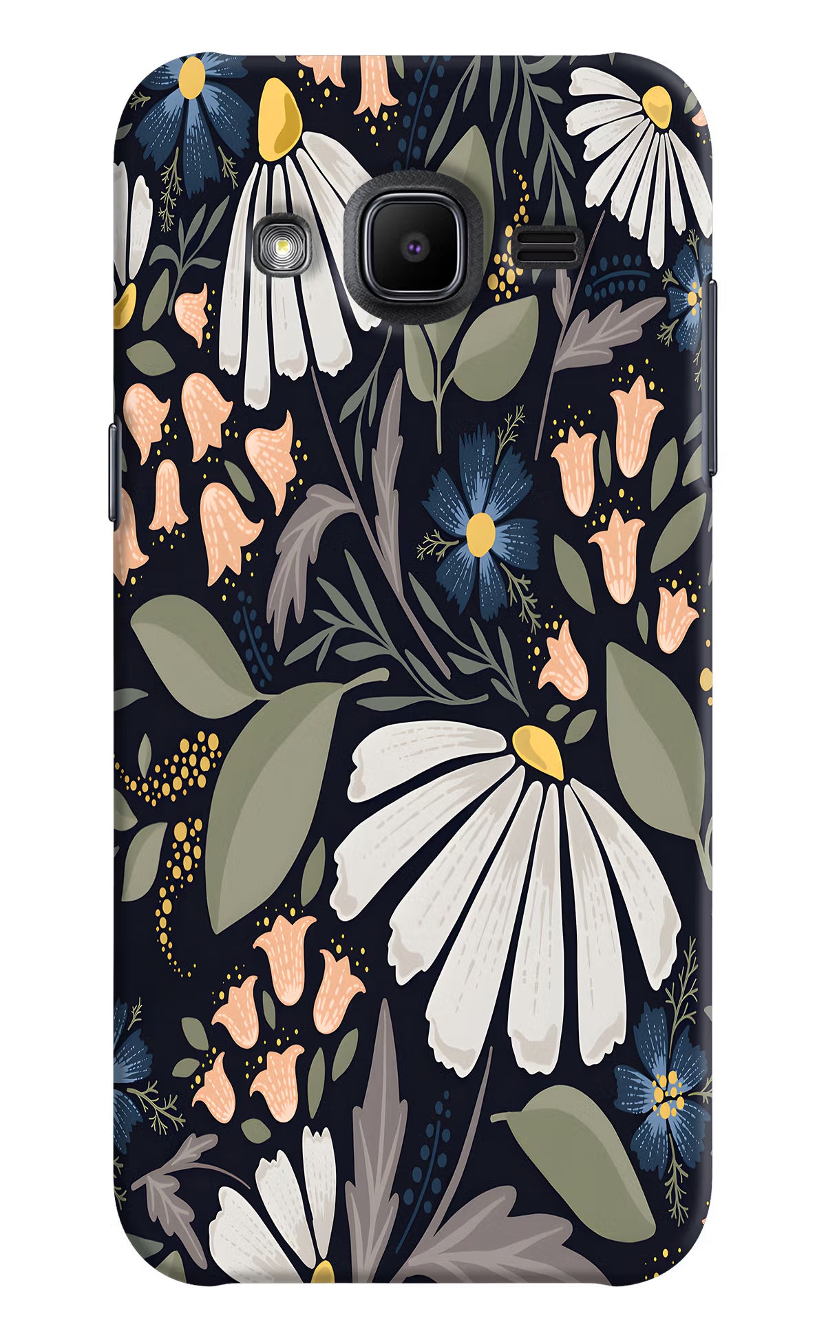 Flowers Art Samsung J2 2017 Hard Case Back Cover by Casekaro