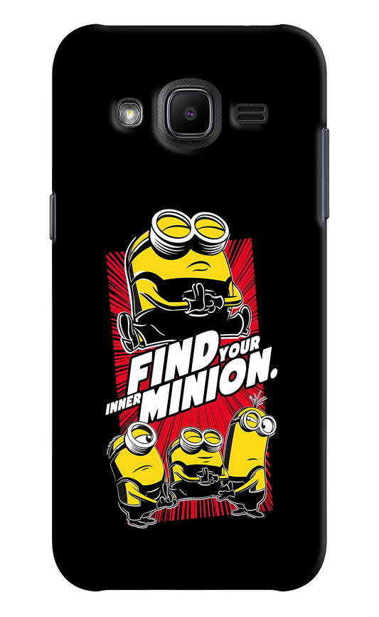 Find your inner Minion Samsung J2 2017 Hard Case Back Cover by Casekaro