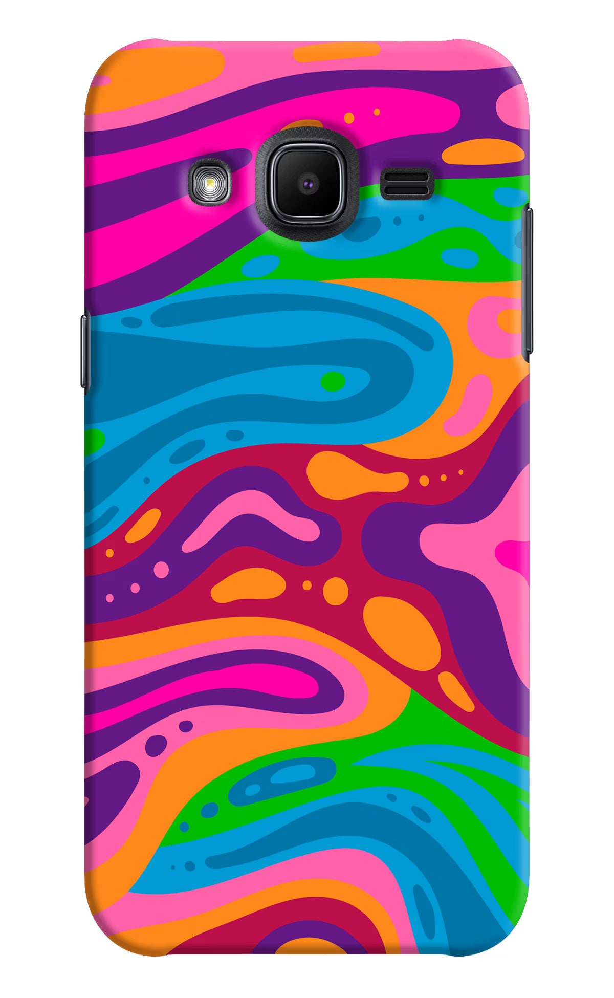 Trippy Pattern Samsung J2 2017 Hard Case Back Cover by Casekaro