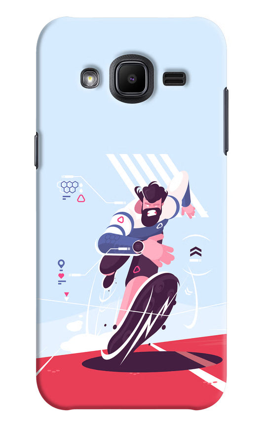 Run Pro Samsung J2 2017 Hard Case Back Cover by Casekaro