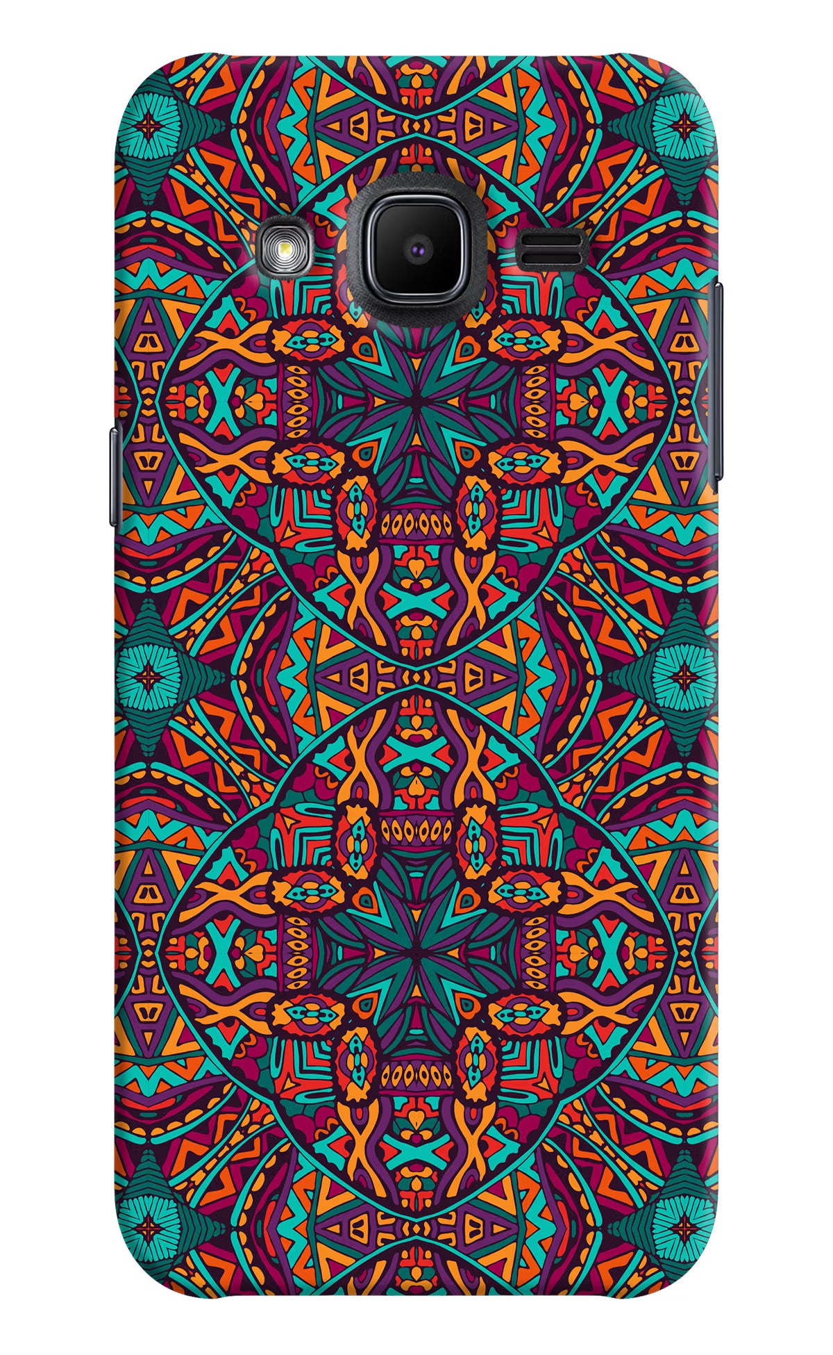 Colour Mandala Samsung J2 2017 Hard Case Back Cover by Casekaro