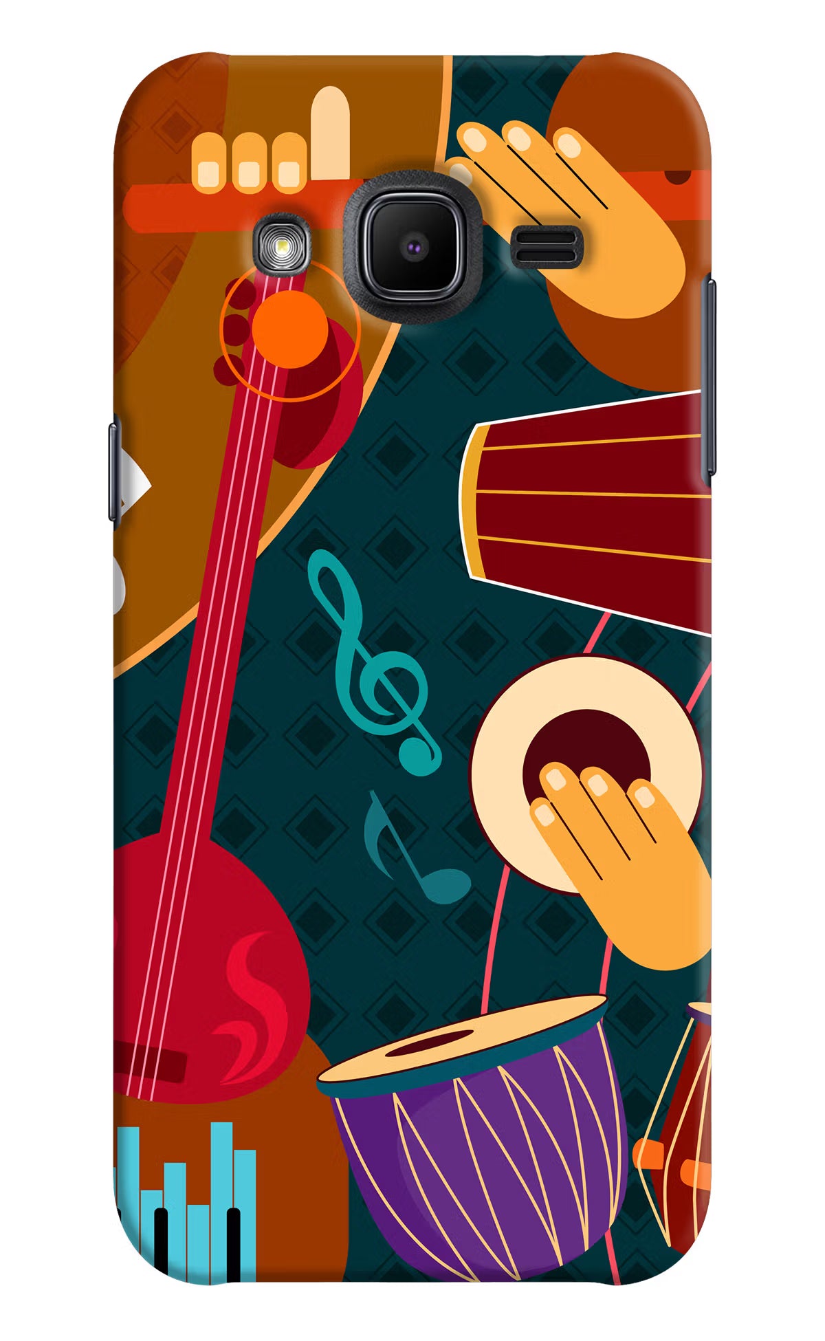 Music Instrument Samsung J2 2017 Hard Case Back Cover by Casekaro