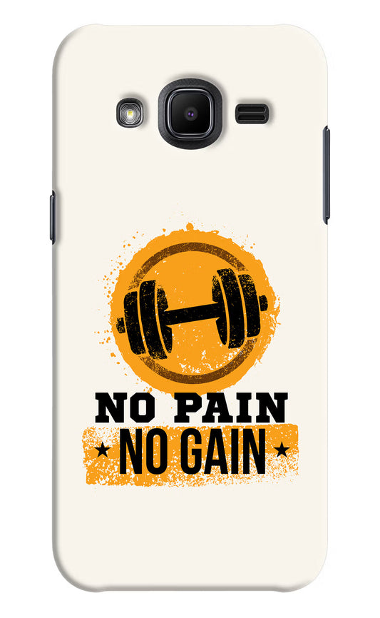 No Pain No Gain Samsung J2 2017 Hard Case Back Cover by Casekaro