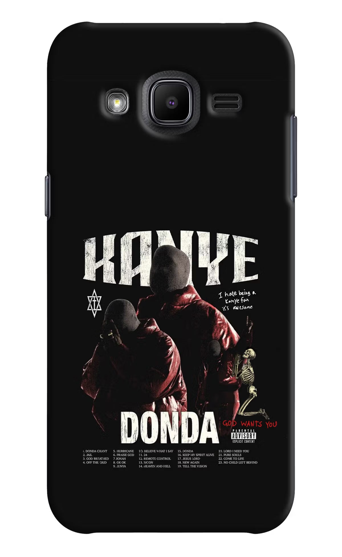 Donda Kanye West Samsung J2 2017 Hard Case Back Cover by Casekaro