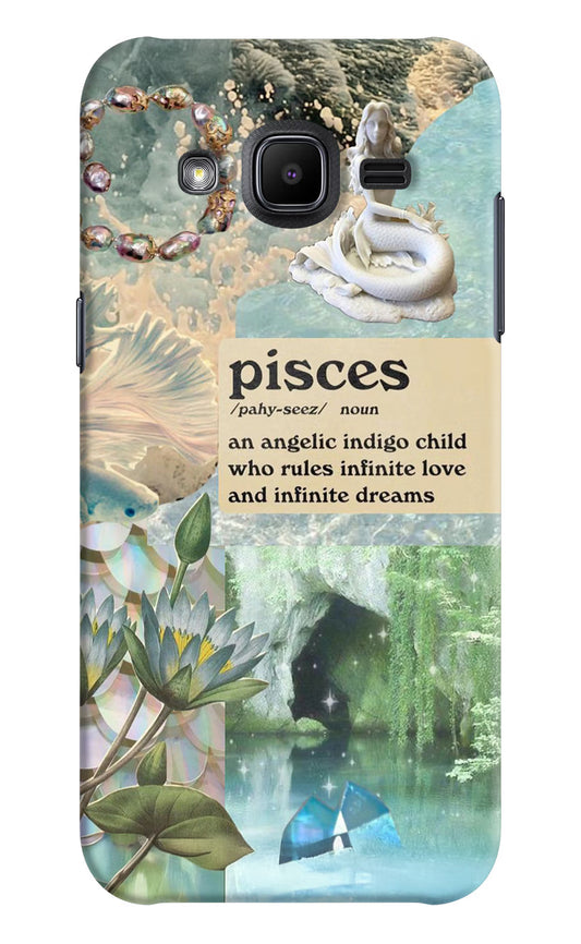 Pisces Zodiac Samsung J2 2017 Hard Case Back Cover by Casekaro