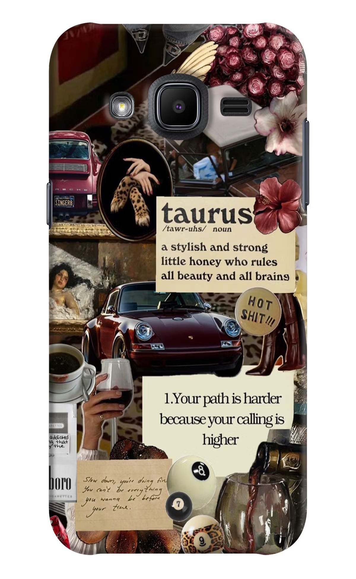 Taurus Zodiac Samsung J2 2017 Hard Case Back Cover by Casekaro