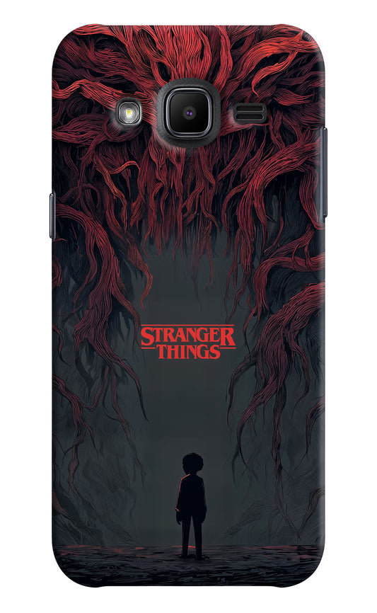 Ordinary Things Dark Side Samsung J2 2017 Hard Case Back Cover by Casekaro