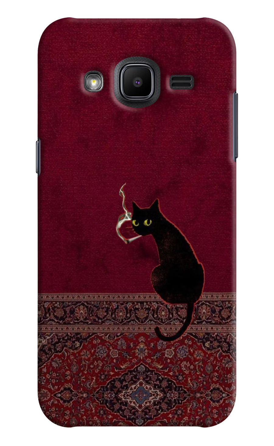 Midnight Cat Samsung J2 2017 Back Cover, Hard case
