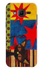 Pop Cat Samsung J2 2017 Hard Case Back Cover by Casekaro