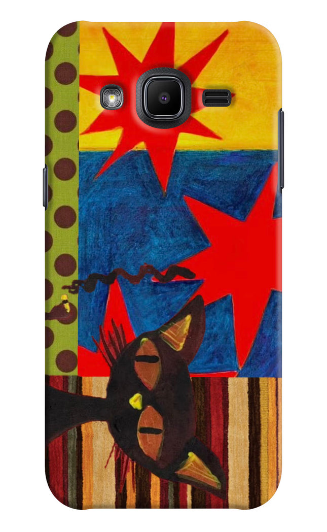 Pop Cat Samsung J2 2017 Hard Case Back Cover by Casekaro