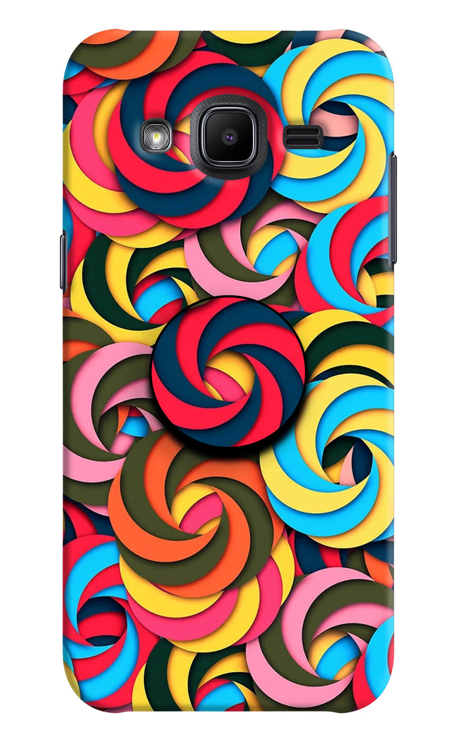 Spiral Pattern Samsung J2 2017 Pop Case, Hard case