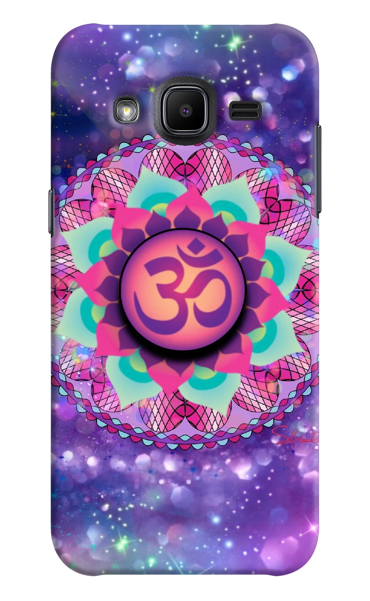 Om Purple Samsung J2 2017 Pop Case by Casekaro
