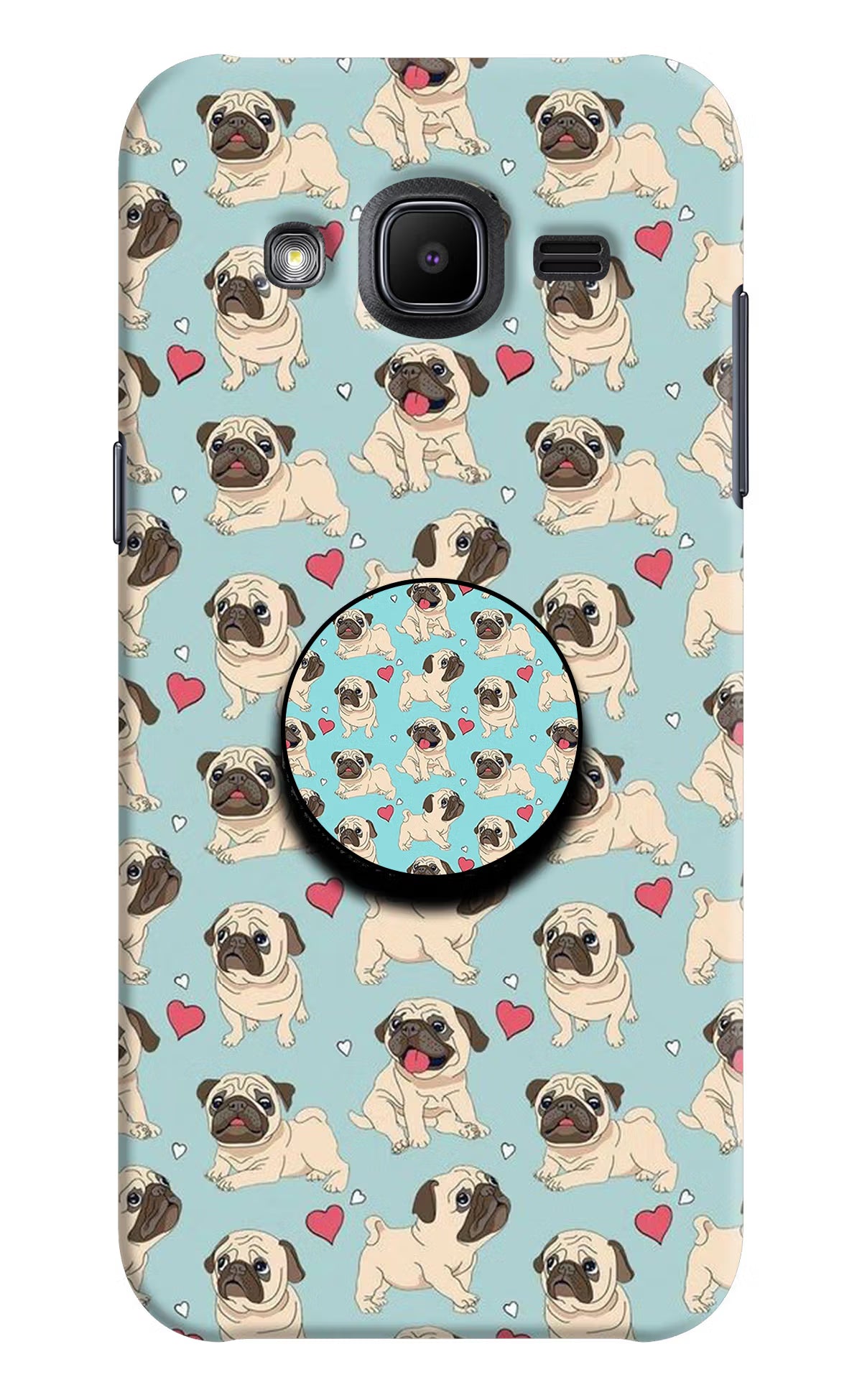 Pug Dog Samsung J2 2017 Pop Case by Casekaro