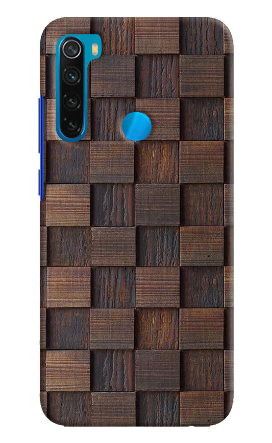 Wooden Cube Design Redmi Note 8 Hard Case Back Cover by Casekaro