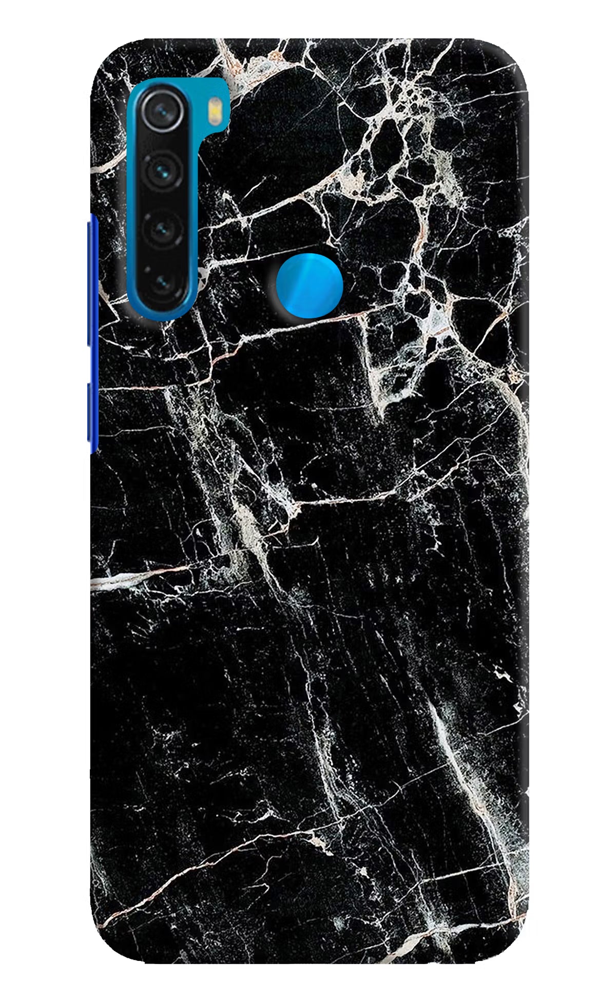 Black Marble Texture Redmi Note 8 Hard Case Back Cover by Casekaro