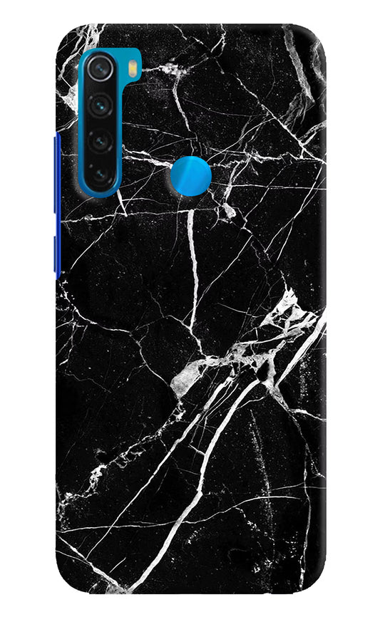 Black Marble Pattern Redmi Note 8 Hard Case Back Cover by Casekaro