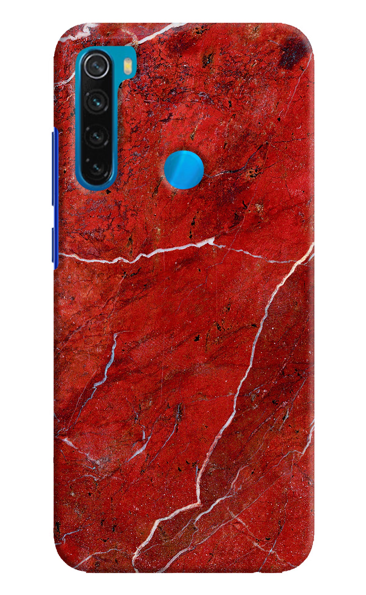 Red Marble Design Redmi Note 8 Hard Case Back Cover by Casekaro