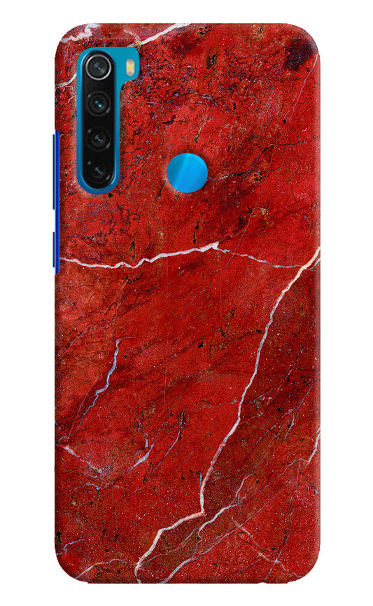 Red Marble Design Redmi Note 8 Hard Case Back Cover by Casekaro