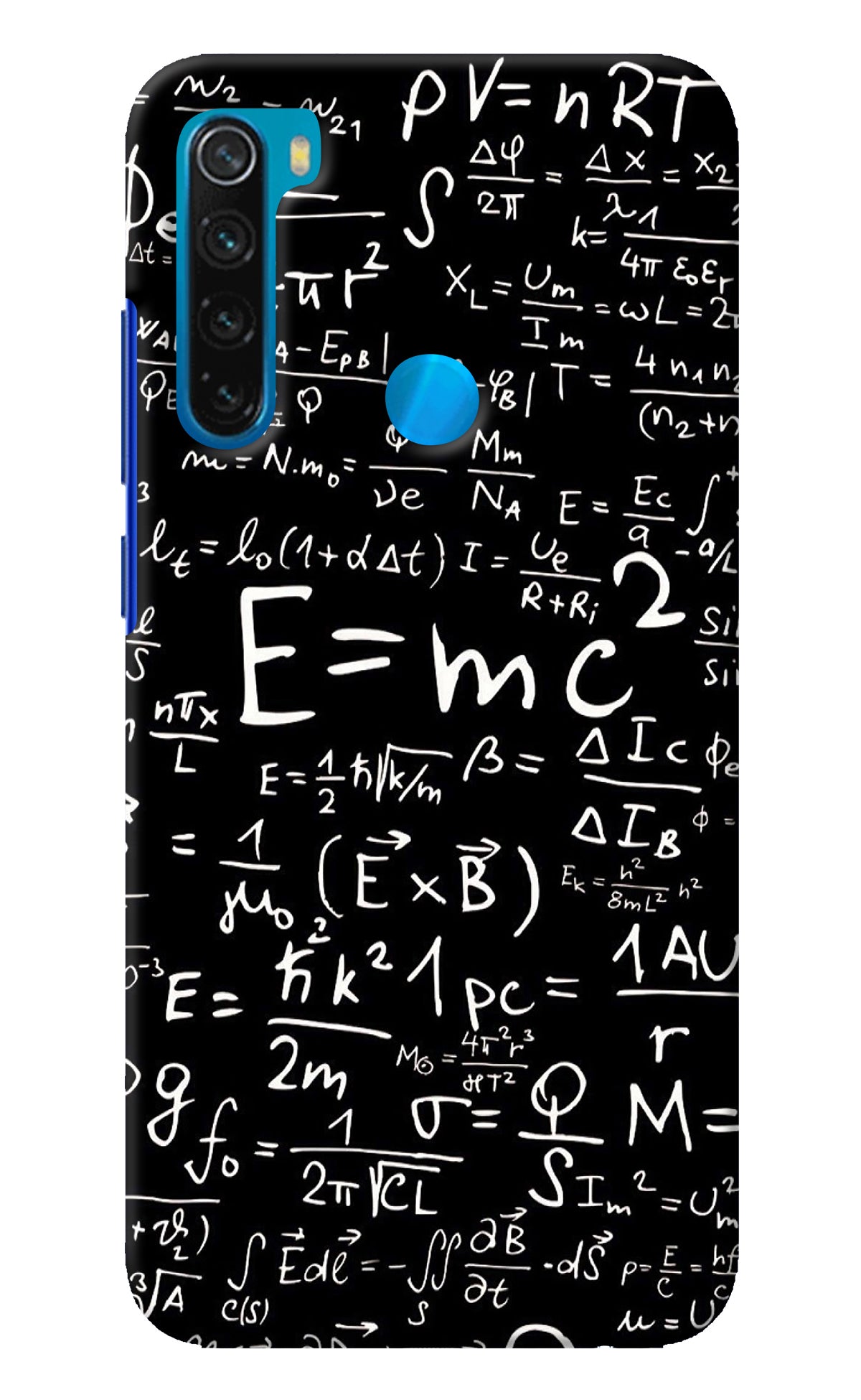 Physics Albert Einstein Formula Redmi Note 8 Back Cover