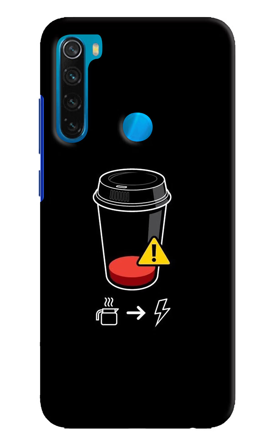 Coffee Redmi Note 8 Back Cover, Hard case