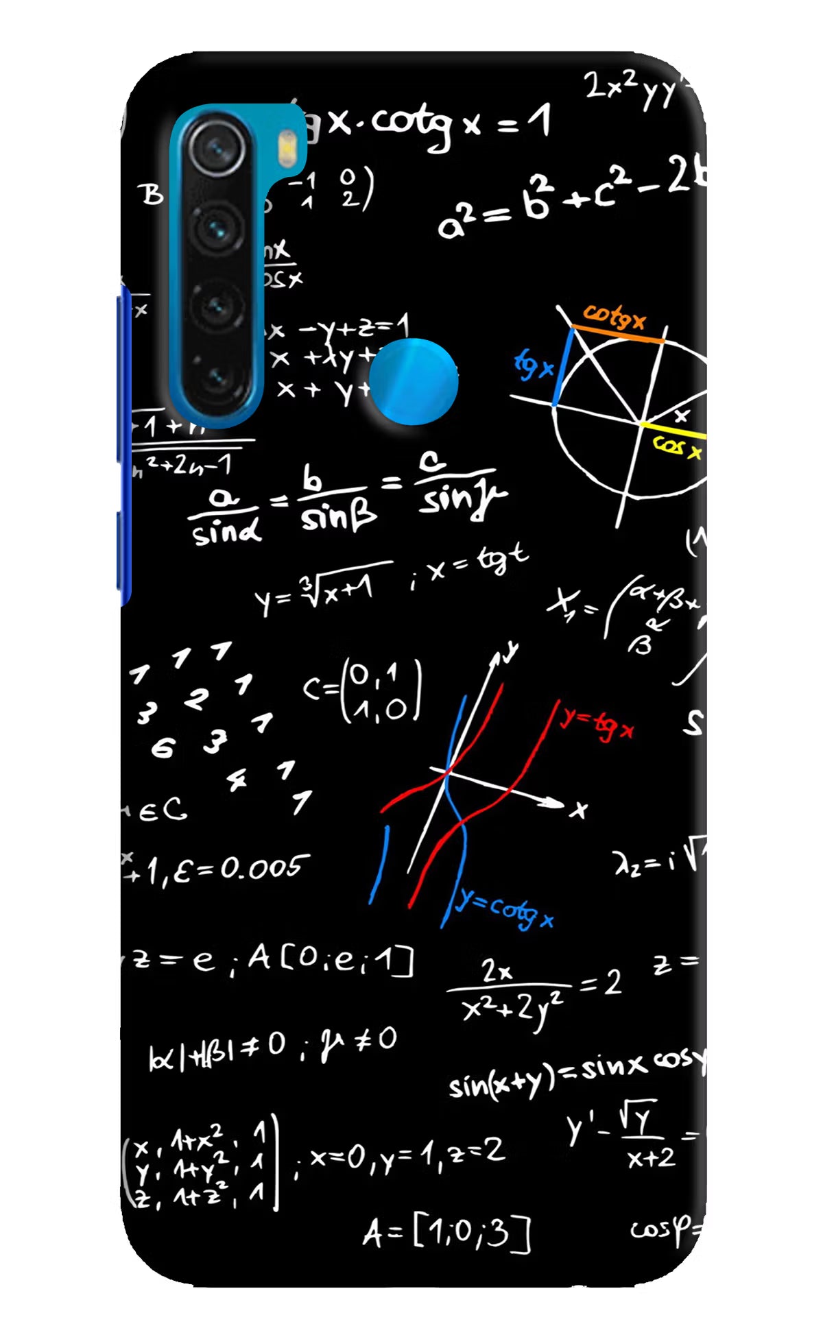 Mathematics Formula Redmi Note 8 Hard Case Back Cover by Casekaro