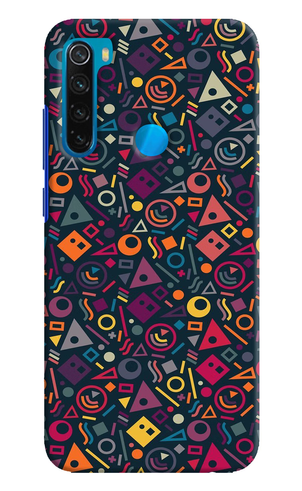 Geometric Abstract Redmi Note 8 Hard Case Back Cover by Casekaro