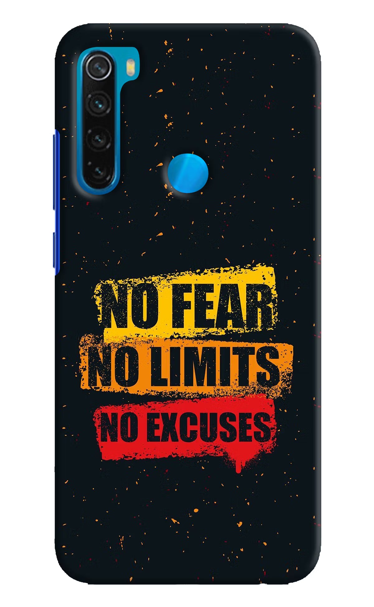 No Fear No Limits No Excuse Redmi Note 8 Hard Case Back Cover by Casekaro