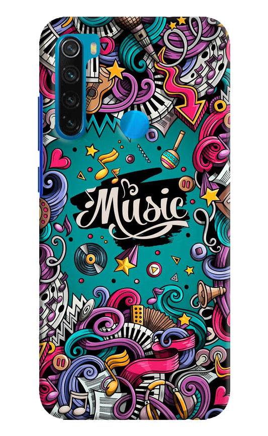 Music Graffiti Redmi Note 8 Hard Case Back Cover by Casekaro