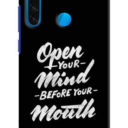 Open Your Mind Before Your Mouth Redmi Note 8 Hard Case Back Cover by Casekaro