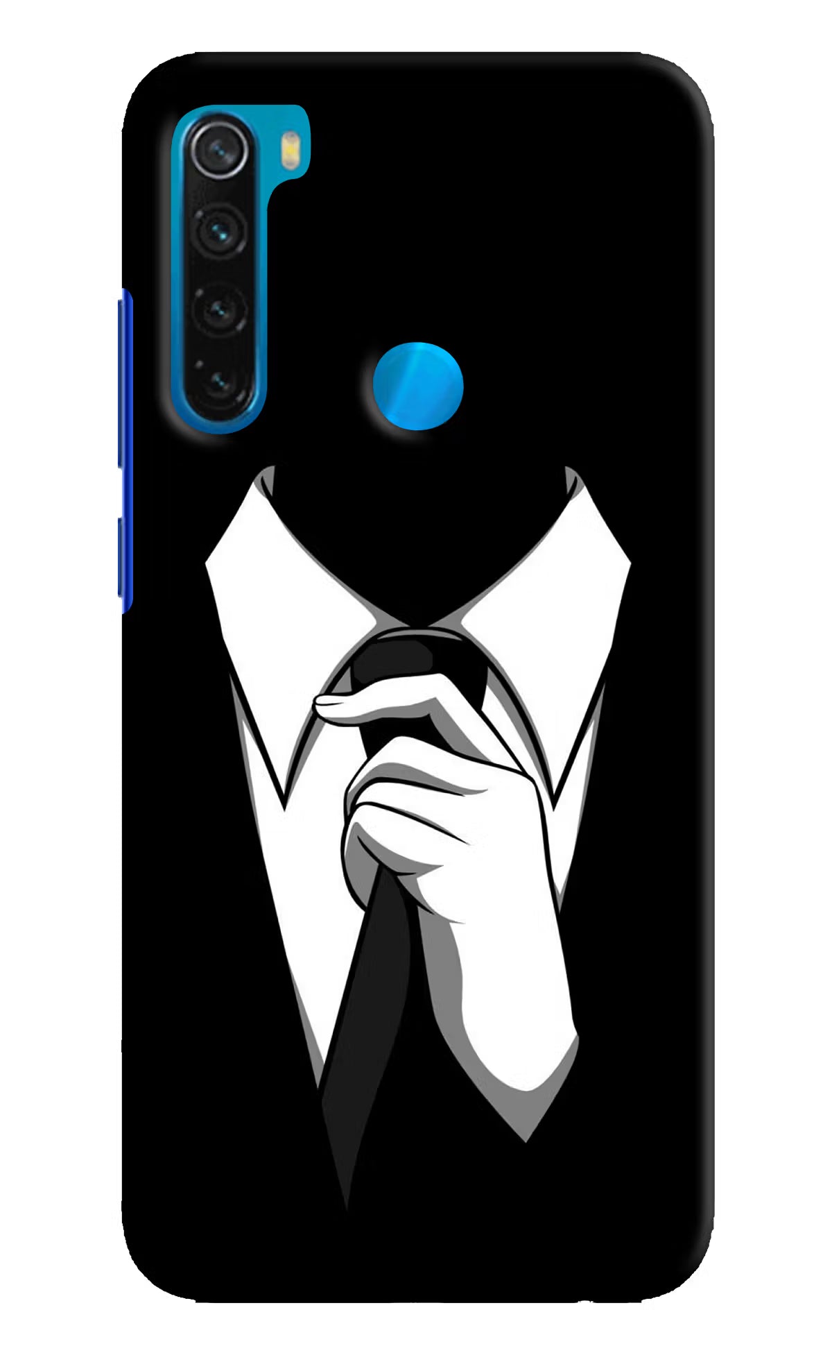 Black Tie Redmi Note 8 Hard Case Back Cover by Casekaro