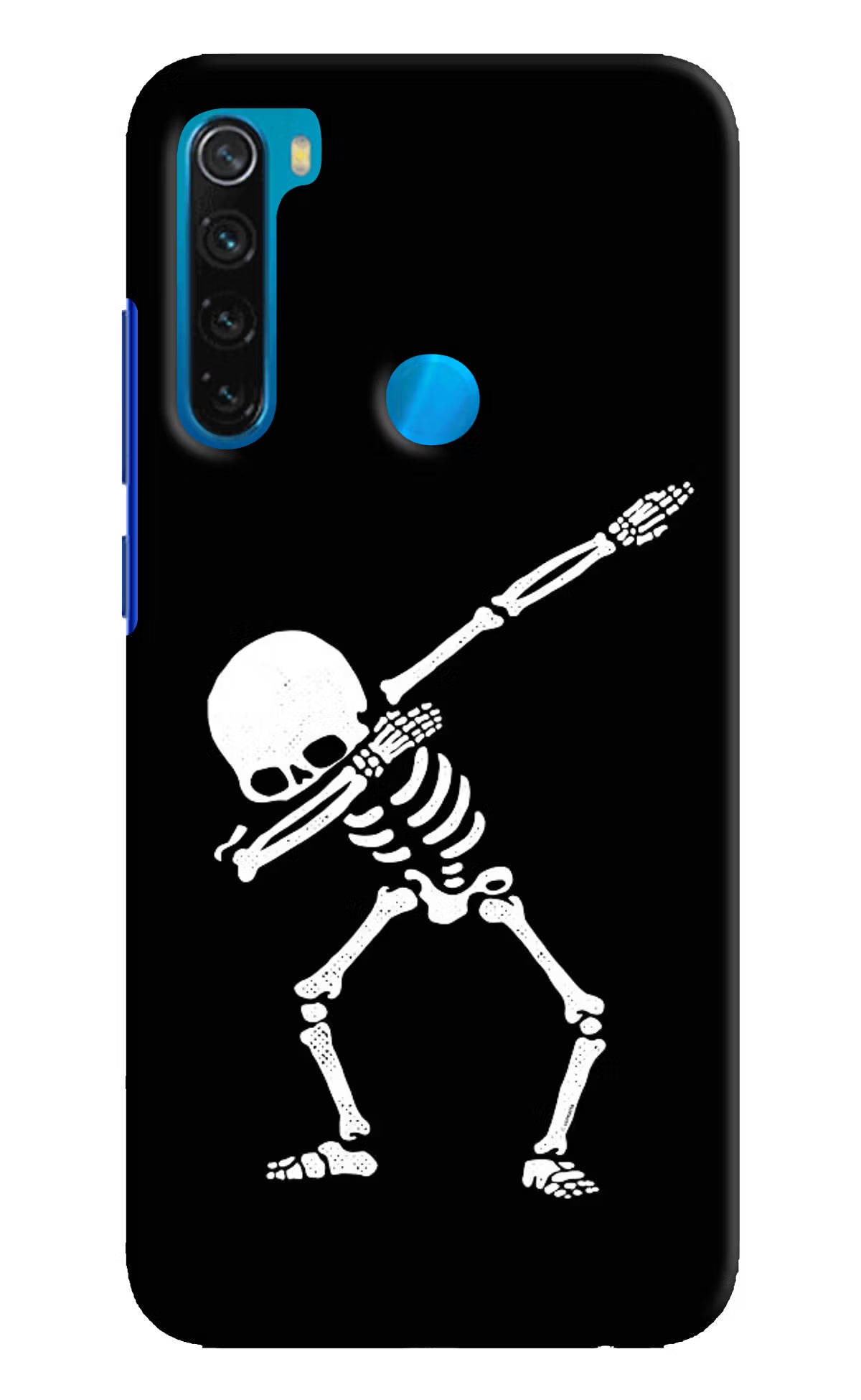 Dabbing Skeleton Art Redmi Note 8 Hard Case Back Cover by Casekaro