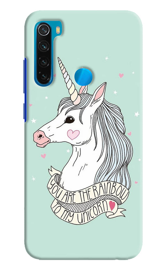 Unicorn Wallpaper Redmi Note 8 Hard Case Back Cover by Casekaro