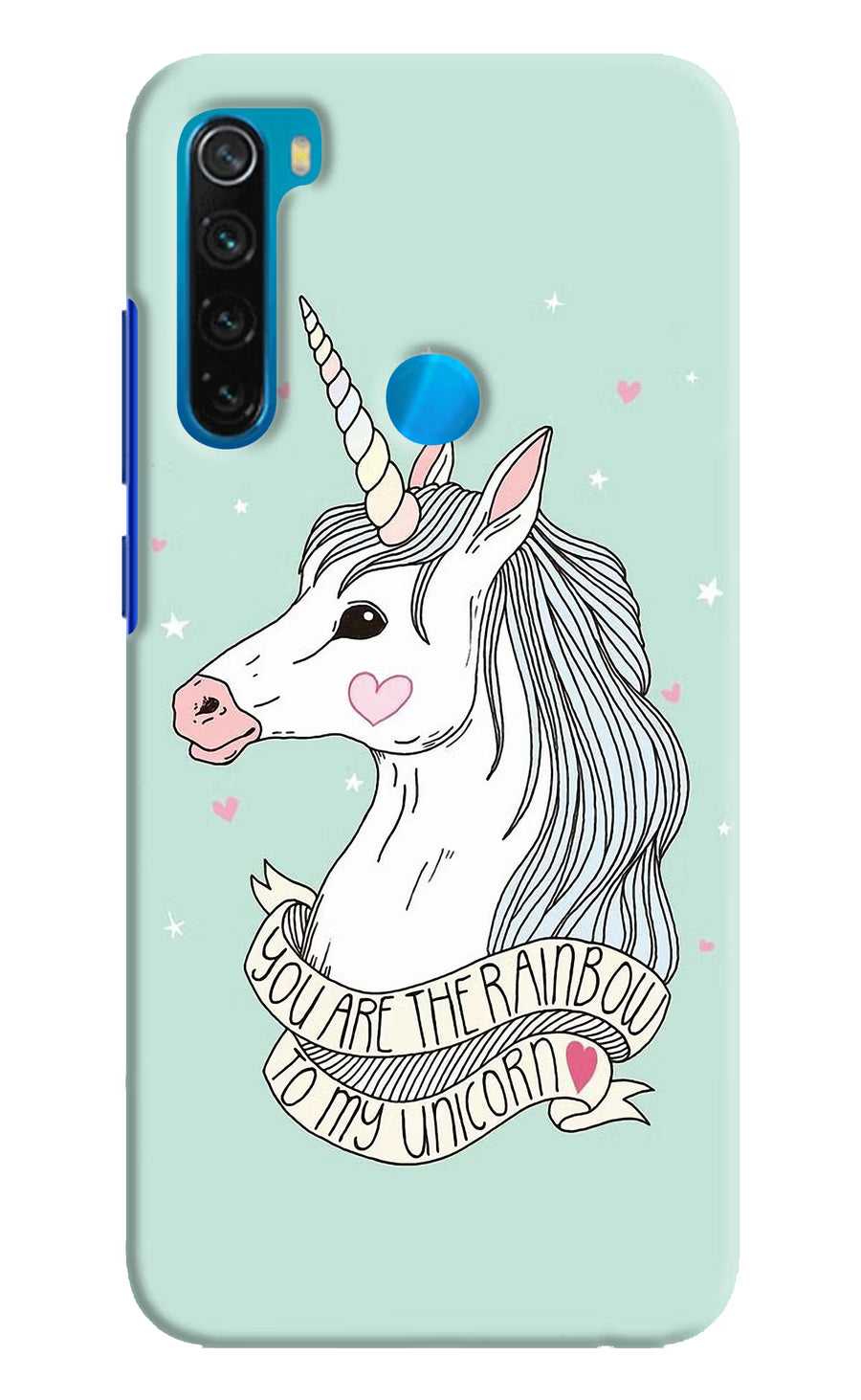 Unicorn Wallpaper Redmi Note 8 Back Cover, Hard case