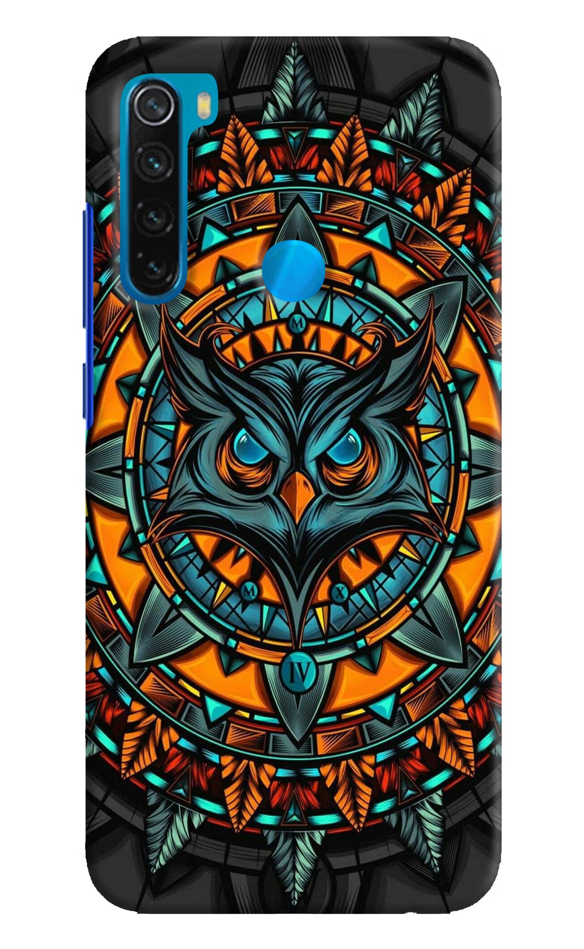 Angry Owl Art Redmi Note 8 Hard Case Back Cover by Casekaro