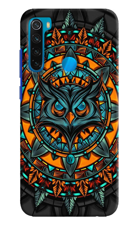 Angry Owl Art Redmi Note 8 Back Cover
