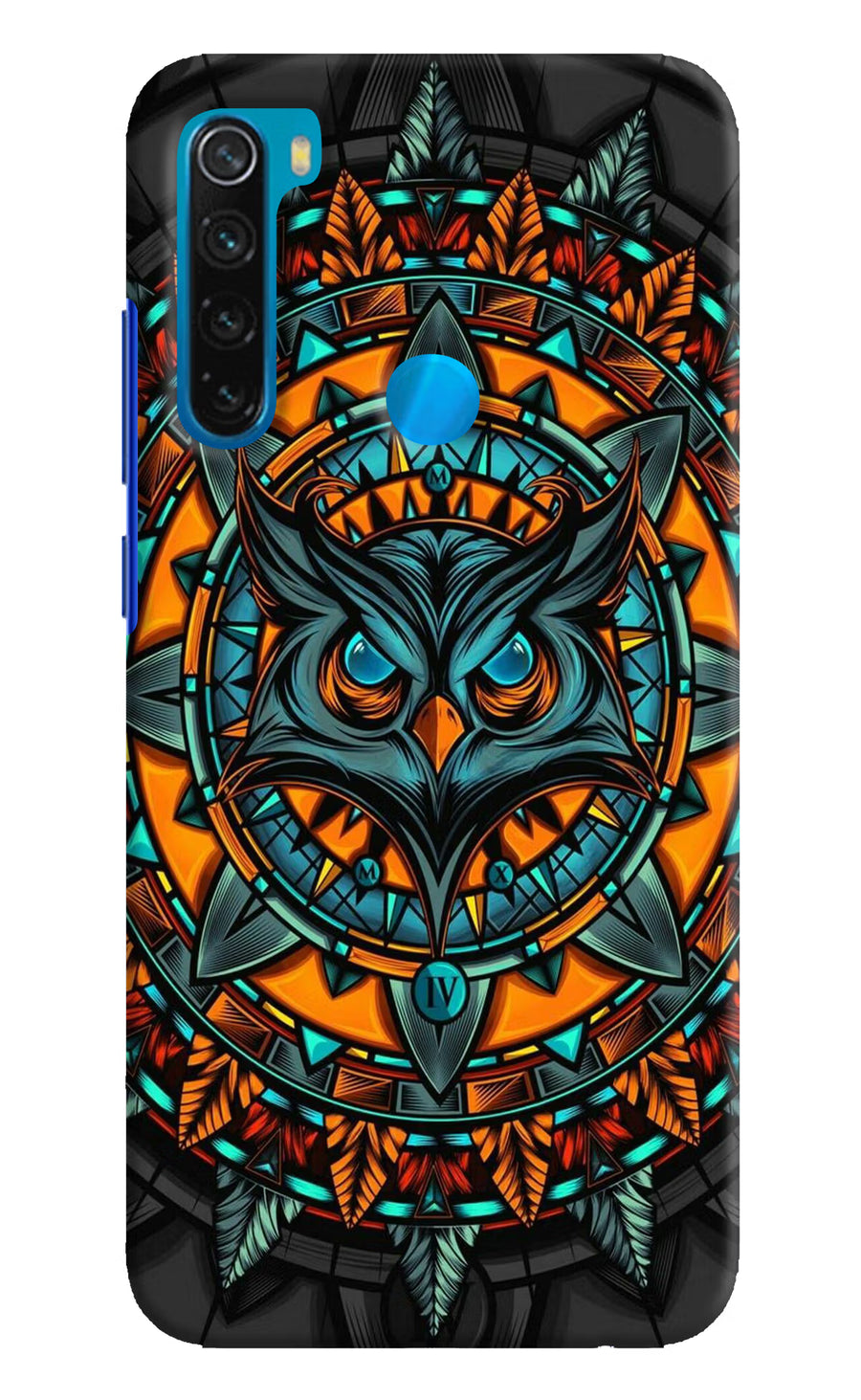 Angry Owl Art Redmi Note 8 Back Cover, Hard case