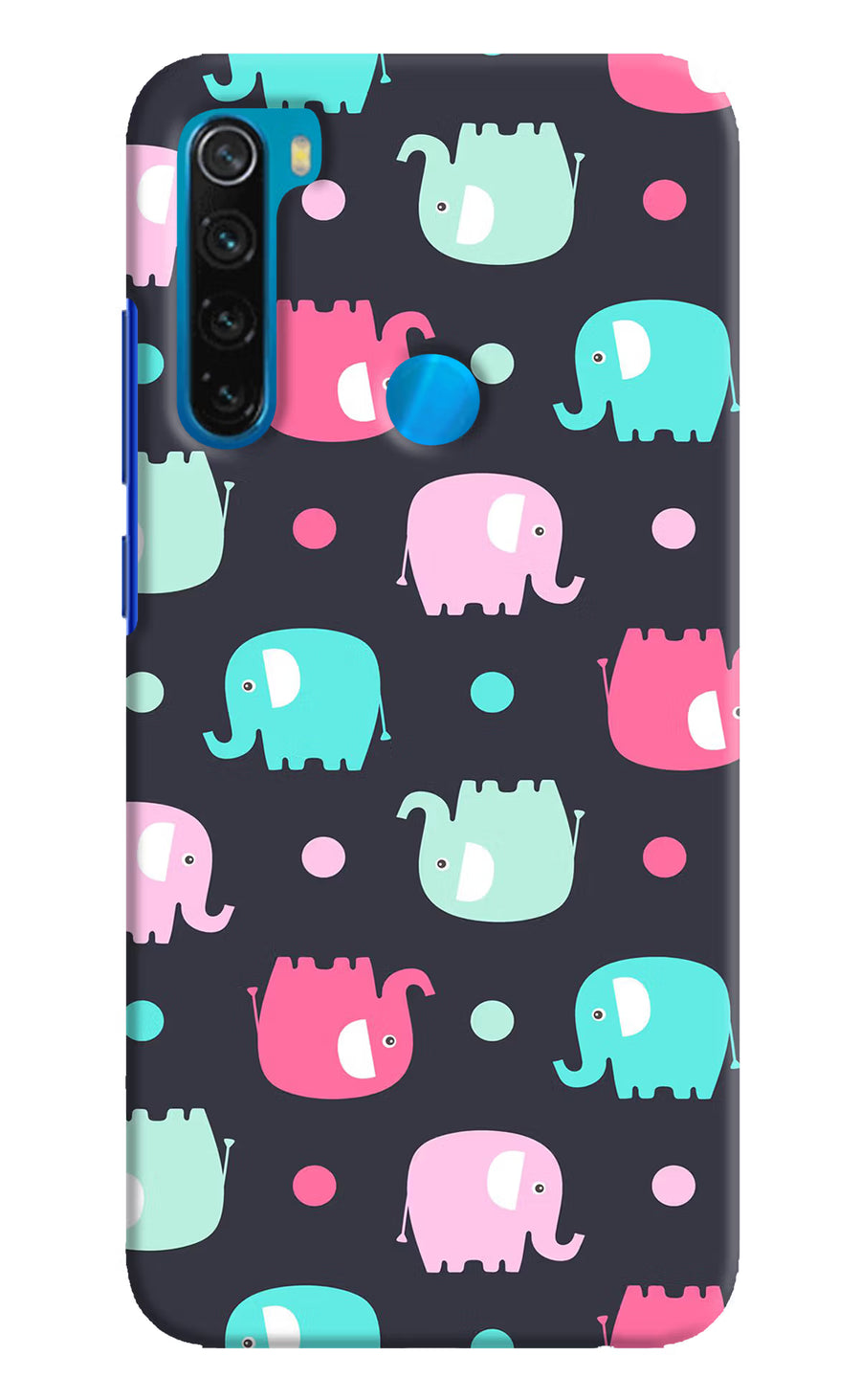 Elephants Redmi Note 8 Back Cover, Hard case