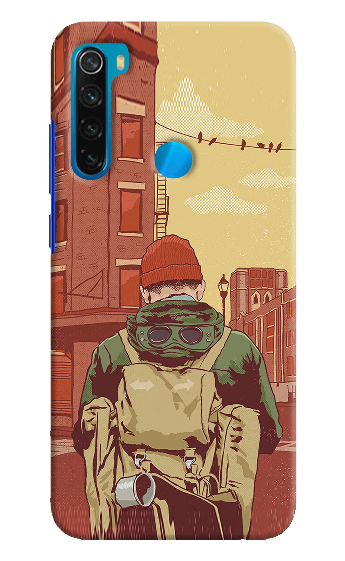 Adventurous Redmi Note 8 Hard Case Back Cover by Casekaro