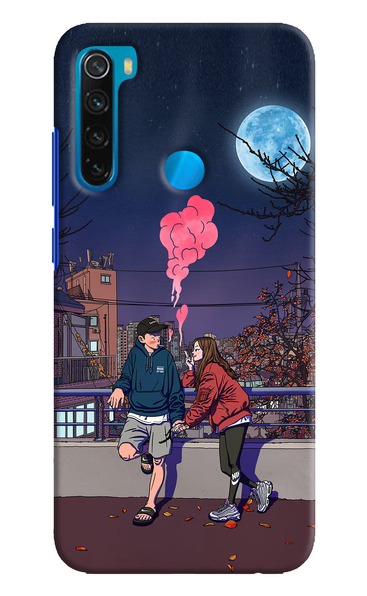 Chilling Couple Redmi Note 8 Hard Case Back Cover by Casekaro