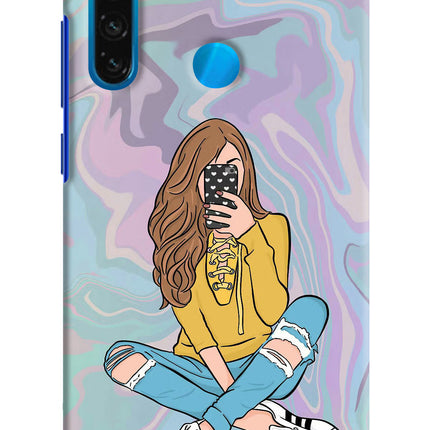 Selfie Girl Redmi Note 8 Hard Case Back Cover by Casekaro