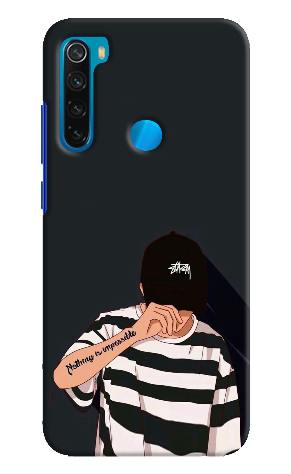Aesthetic Boy Redmi Note 8 Hard Case Back Cover by Casekaro