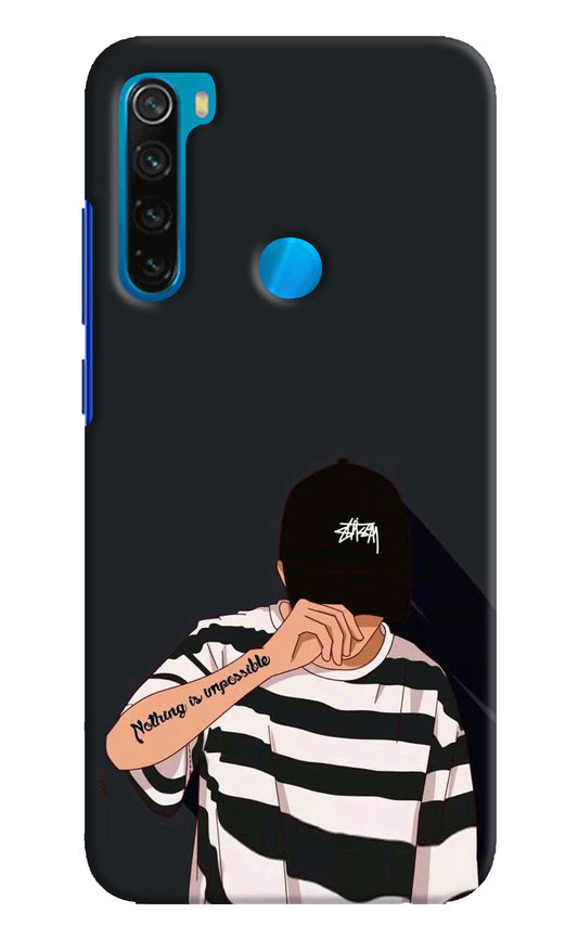 Aesthetic Boy Redmi Note 8 Hard Case Back Cover by Casekaro