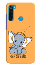 High On Music Redmi Note 8 Hard Case Back Cover by Casekaro